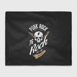 Плед флисовый ROCK Рокер, цвет: 3D-велсофт