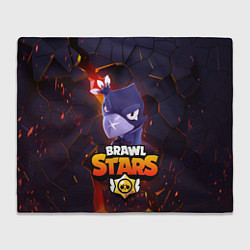 Плед флисовый ВОРОН - БРАВО СТАРС Brawl Stars, цвет: 3D-велсофт