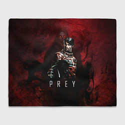 Плед флисовый Prey Dark red, цвет: 3D-велсофт