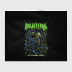 Плед Pantera green череп