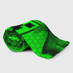 Плед флисовый MINECRAFT - Зеленый Крипер, цвет: 3D-велсофт — фото 2