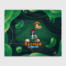 Плед флисовый Rayman Legends Green, цвет: 3D-велсофт