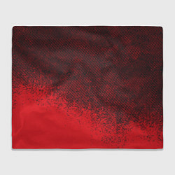 Плед флисовый RED GRUNGE SPORT GRUNGE, цвет: 3D-велсофт