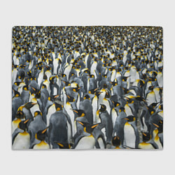 Плед флисовый Пингвины Penguins, цвет: 3D-велсофт
