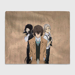 Плед флисовый Великий из бродячих псов, Дазай Осаму, Ацуши Накад, цвет: 3D-велсофт