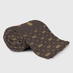 Плед флисовый Узор Monogramm Phantom Ski Mask Dope Street Market, цвет: 3D-велсофт — фото 2