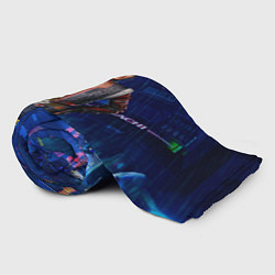 Плед флисовый Panam Панам Cyberpunk2077, цвет: 3D-велсофт — фото 2