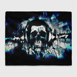 Плед флисовый Dark skull Fashion 2022, цвет: 3D-велсофт