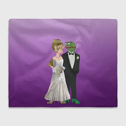 Плед флисовый Свадьба - Чертовски привлекательные, цвет: 3D-велсофт