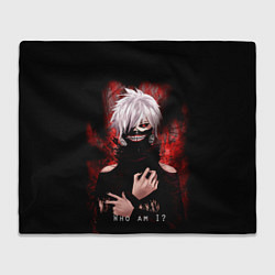 Плед флисовый Tokyo Ghoul Токийский Гуль Who am I, цвет: 3D-велсофт