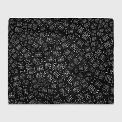 Плед флисовый I Hate Myself Dead Inside, цвет: 3D-велсофт