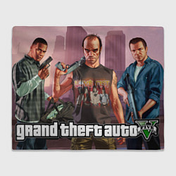 Плед флисовый GTA 5 Gangsters, цвет: 3D-велсофт