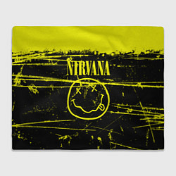 Плед флисовый NIRVANA гранж, цвет: 3D-велсофт