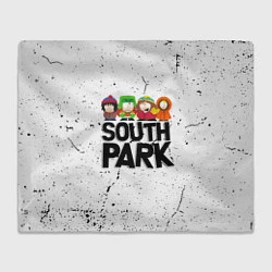 Плед флисовый Южный парк мультфильм - персонажи South Park, цвет: 3D-велсофт
