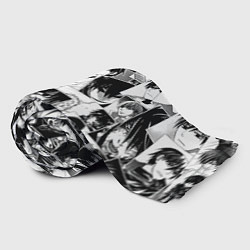 Плед флисовый Темнее чёрного паттерн, цвет: 3D-велсофт — фото 2