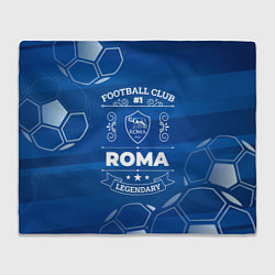 Плед флисовый Roma FC 1, цвет: 3D-велсофт