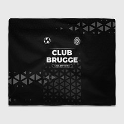 Плед флисовый Club Brugge Форма Champions, цвет: 3D-велсофт