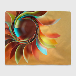 Плед флисовый Солнце из бумаги, цвет: 3D-велсофт