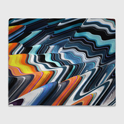 Плед флисовый Abstraction expressive pattern, цвет: 3D-велсофт