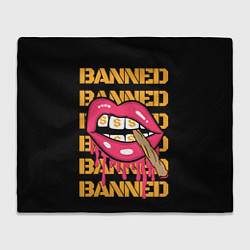 Плед флисовый Banned, цвет: 3D-велсофт