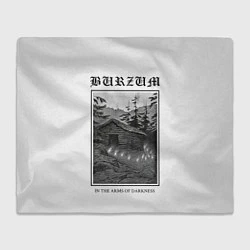 Плед флисовый In the arms of darkness - Burzum, цвет: 3D-велсофт