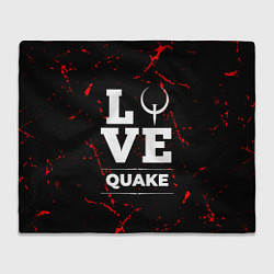 Плед флисовый Quake Love Классика, цвет: 3D-велсофт