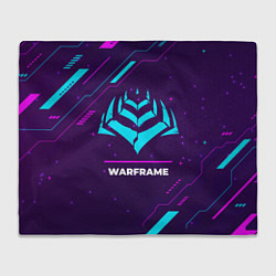 Плед флисовый Warframe Gaming Neon, цвет: 3D-велсофт