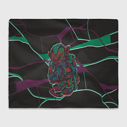 Плед флисовый Страшная обезьяна, цвет: 3D-велсофт