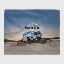 Плед флисовый Toyota Hilux Rogue Off-road vehicle Тойота - прохо, цвет: 3D-велсофт