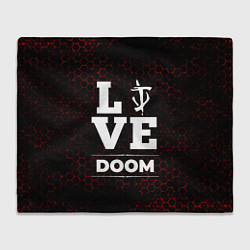 Плед флисовый Doom Love Классика, цвет: 3D-велсофт