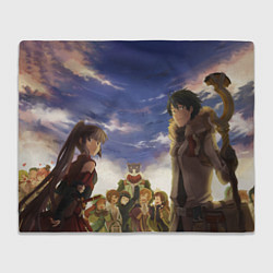 Плед флисовый Все на месте Log Horizon, цвет: 3D-велсофт