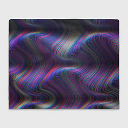 Плед флисовый WAVES ILLUSION, цвет: 3D-велсофт