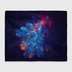 Плед флисовый Космический Коралловый Риф, цвет: 3D-велсофт