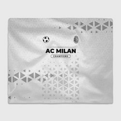 Плед флисовый AC Milan Champions Униформа, цвет: 3D-велсофт