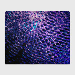 Плед флисовый Световая живопись - абстракция, цвет: 3D-велсофт