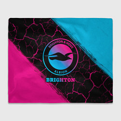 Плед флисовый Brighton Neon Gradient, цвет: 3D-велсофт