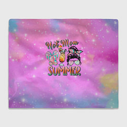 Плед флисовый Hot mom Summer, цвет: 3D-велсофт