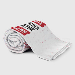 Плед флисовый Euro Truck Simulator: красные таблички Best Player, цвет: 3D-велсофт — фото 2