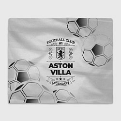 Плед флисовый Aston Villa Football Club Number 1 Legendary, цвет: 3D-велсофт