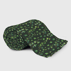 Плед флисовый Листья зеленый плюща - паттерн, цвет: 3D-велсофт — фото 2