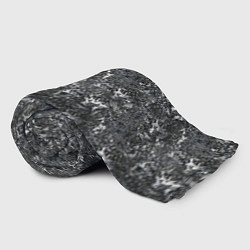 Плед флисовый Темно серый графитовый с текстурой камня, цвет: 3D-велсофт — фото 2