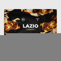 Плед флисовый Lazio legendary sport fire, цвет: 3D-велсофт