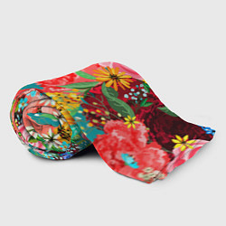 Плед флисовый Multicolour of flowers, цвет: 3D-велсофт — фото 2