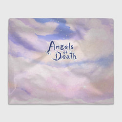 Плед флисовый Angels of Death sky clouds, цвет: 3D-велсофт