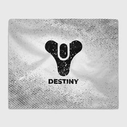 Плед флисовый Destiny с потертостями на светлом фоне, цвет: 3D-велсофт