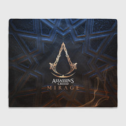 Плед флисовый Assassins creed mirage logo, цвет: 3D-велсофт