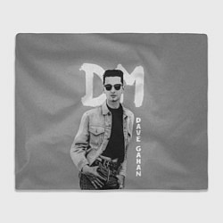 Плед флисовый Dave Gahan - Depeche Mode, цвет: 3D-велсофт