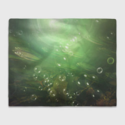 Плед флисовый Морские глубины с рыбой, цвет: 3D-велсофт