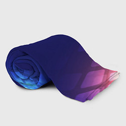 Плед флисовый Темно синий фон, цвет: 3D-велсофт — фото 2