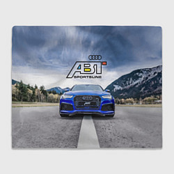 Плед флисовый Audi ABT - sportsline на трассе, цвет: 3D-велсофт